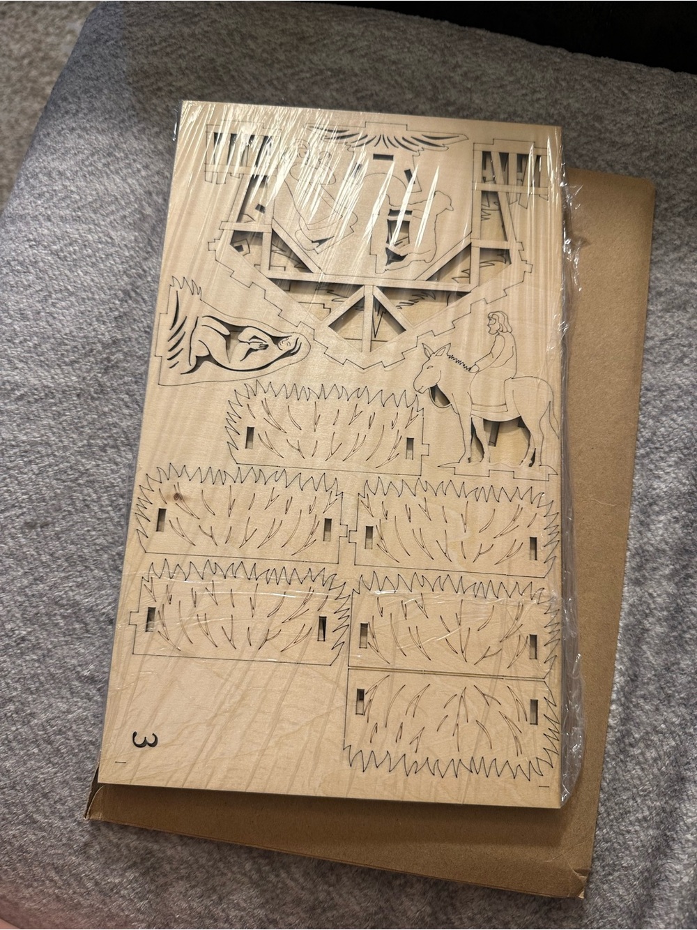 New 3D Wooden Nativity Scene Craft Kit – DIY